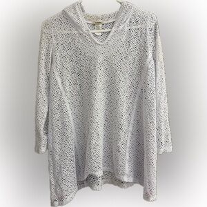 White Knit Women's Top